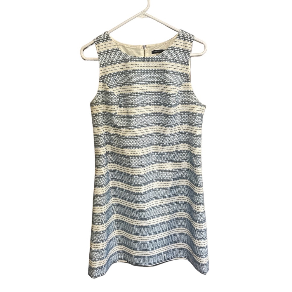 Tommy Hilfiger blue and white striped stitch dress size 12